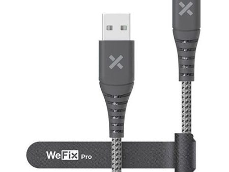 Cabo Wefix USB-A para USB-C 240 W 1 m - Cinzento Fashion