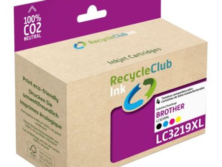 Tinteiros Reciclados RecycleClub K10535RS Compatível com Brother LC3219XL BCMY - Pack 4 Cores Cheap