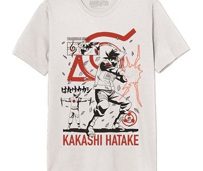 T-Shirt Naruto: Kakashi Hatake - Branco -  Tamanho L - Cotton Division Online Sale