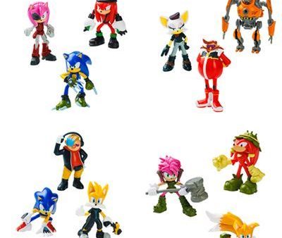 Figura Sonic The Hedgehog 6,5cm - Pack 3 Unidades - Creative Toys - Envio Aleatório For Sale