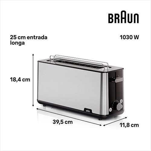 Torradeira Braun HT1610 BK - Preto Hot on Sale