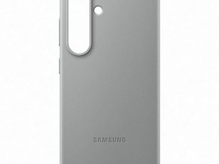 Capa Samsung em Pele Vegan para Galaxy S25 - Cinza For Sale