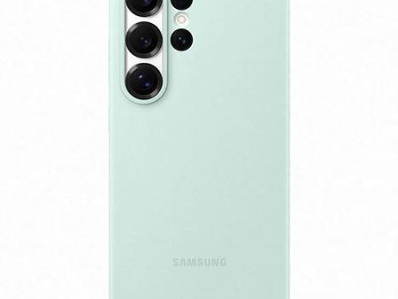 Capa de Silicone Samsung para Galaxy S25 Ultra - Menta For Sale