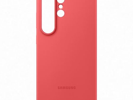 Capa de Silicone Samsung para Galaxy S25 Ultra - Vermelha Online now