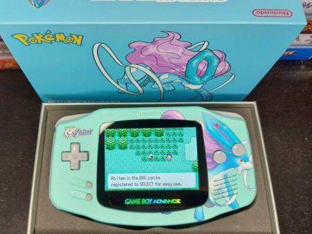 Suicune GBA Custom UV Printed Shells Matching Box on Sale