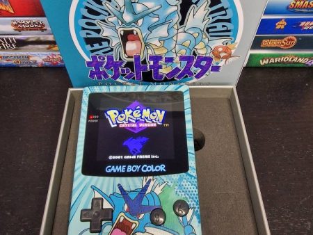 Gyarados GBC Custom UV Printed Shells Matching Box Cheap