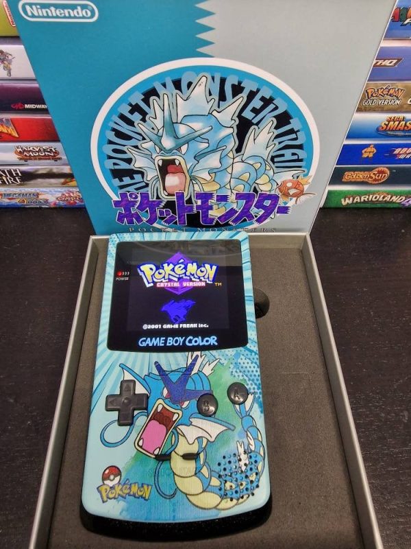 Gyarados GBC Custom UV Printed Shells Matching Box Cheap