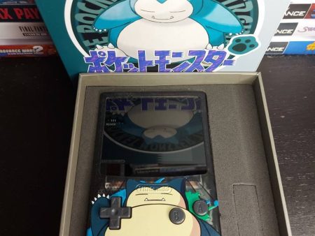 Snorlax GBC Custom UV Printed Shells Matching Box For Sale