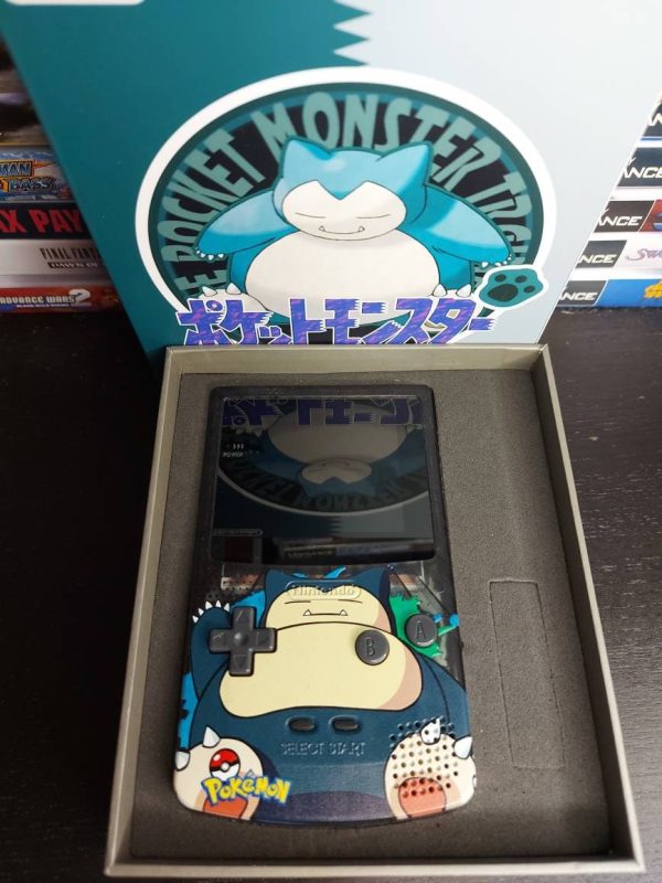 Snorlax GBC Custom UV Printed Shells Matching Box For Sale