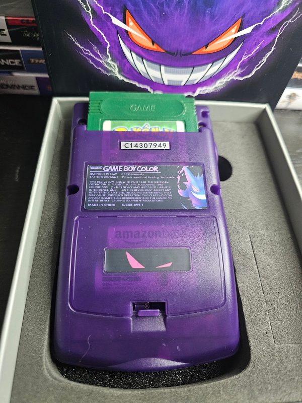 Gengar GBC Custom UV Printed Shells Matching Box For Discount