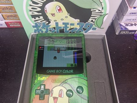 Chikorita GBC Custom UV Printed Shells Matching Box Sale