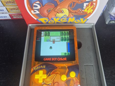 Charizard GBC Custom UV Printed Shells Matching Box Online now