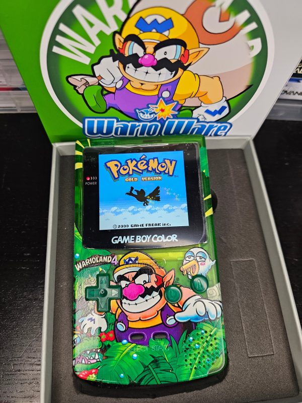 Wario GBC Custom UV Printed Shells Matching Box Online now