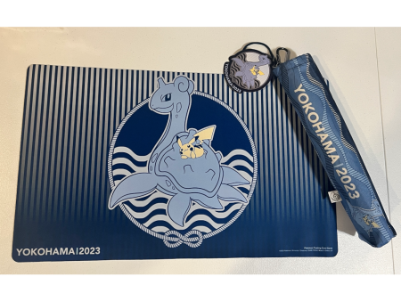 Yokohama Lapras & Pikachu Playmat & Bag Worlds 2023 Exclusive For Discount