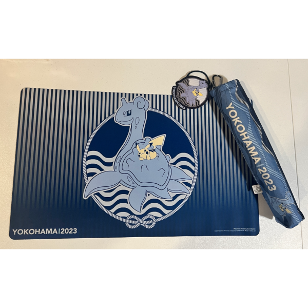 Yokohama Lapras & Pikachu Playmat & Bag Worlds 2023 Exclusive For Discount