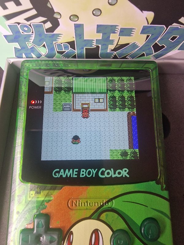 Chikorita GBC Custom UV Printed Shells Matching Box Sale