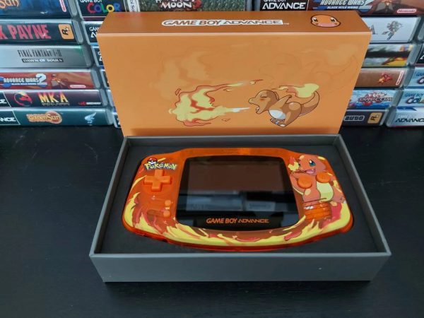 Charmander GBA Custom UV Printed Shells Matching Box Hot on Sale