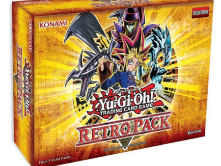 Yu-Gi-Oh Retro Pack Box (4 Packs)(2020 Date Reprint) For Sale