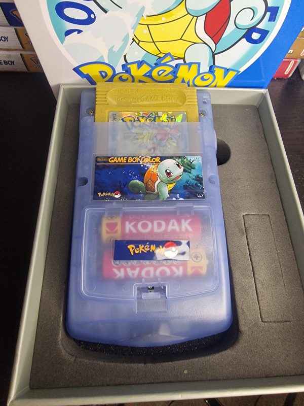 Squirtle GBC Custom UV Printed Shells Matching Box Supply