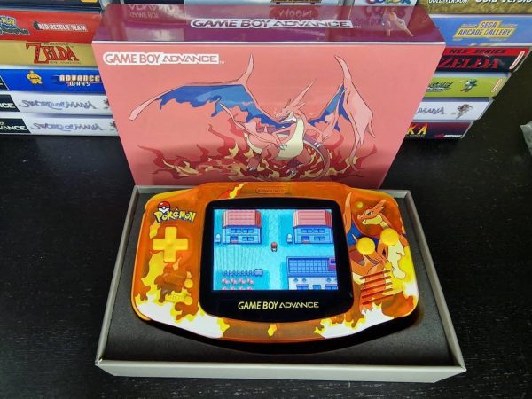 Charizard GBA Custom UV Printed Shells Matching Box on Sale