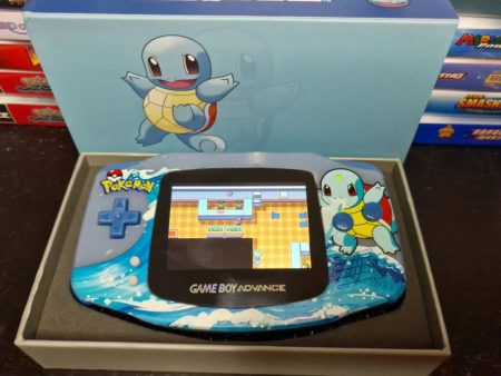 Squirtle GBA Custom UV Printed Shells Matching Box Online Sale