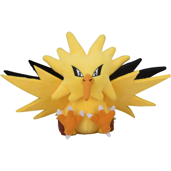 Zapdos 8  Plush Pokemon Fit (Sitting Cuties) - Japanese Center Online