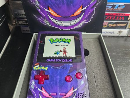 Gengar GBC Custom UV Printed Shells Matching Box For Discount