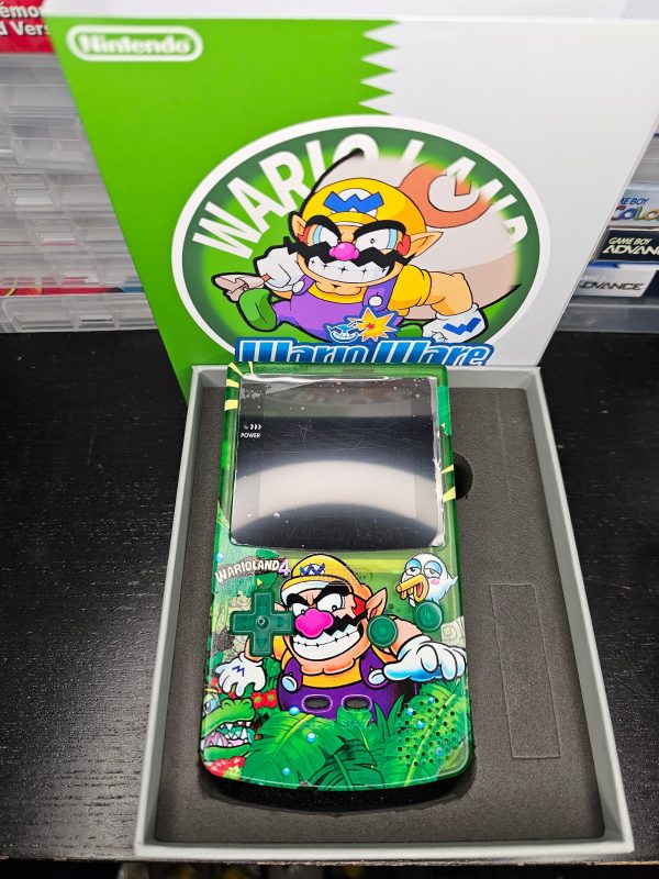 Wario GBC Custom UV Printed Shells Matching Box Online now