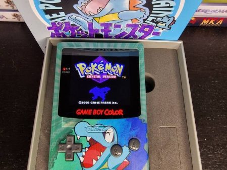 Totodile Nintendo Gameboy Color Uv Printed Shell Retro Pixel Q5 Ips Screen. 25% Larger Screen. Discount